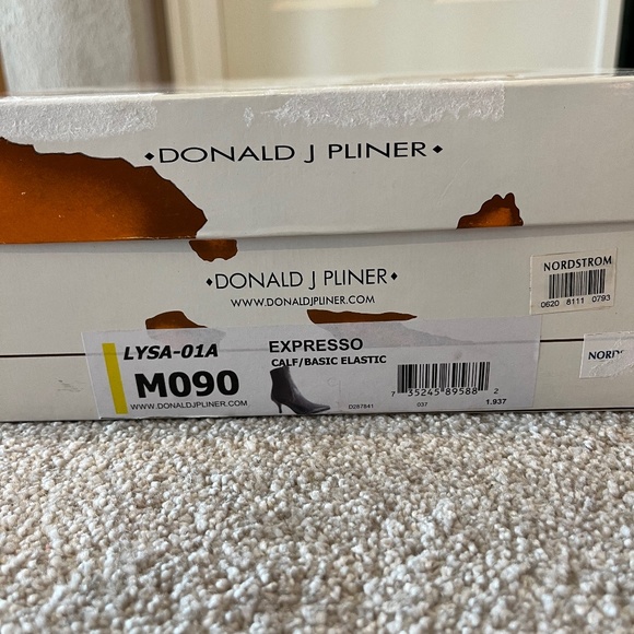 Donald J Pliner, leather boots, espresso, size 9, gently used in original box - Picture 5 of 6